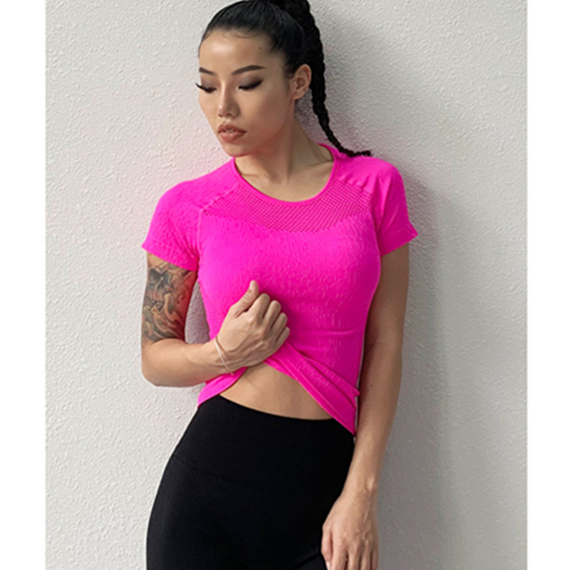 Hút ẩm nhanh tay khô ngắn thời trang thể thao yoga hàng đầu