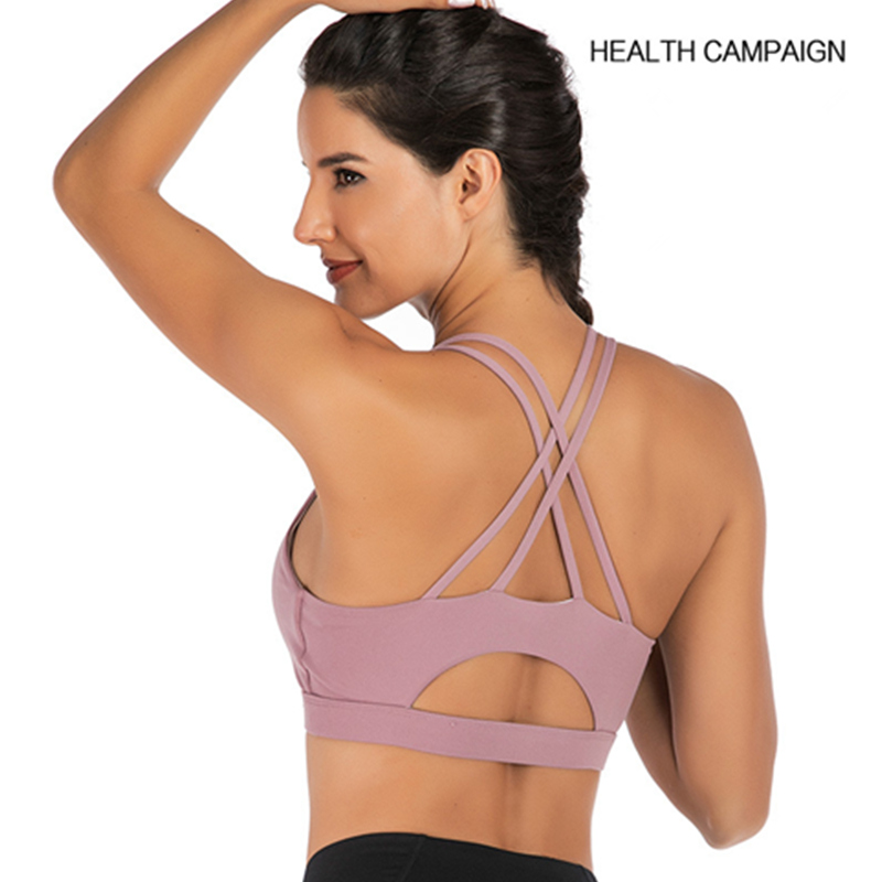 2020 áo ngực thể thao mới chống sốc áo ngực thể thao phù hợp với phong cách yoga
